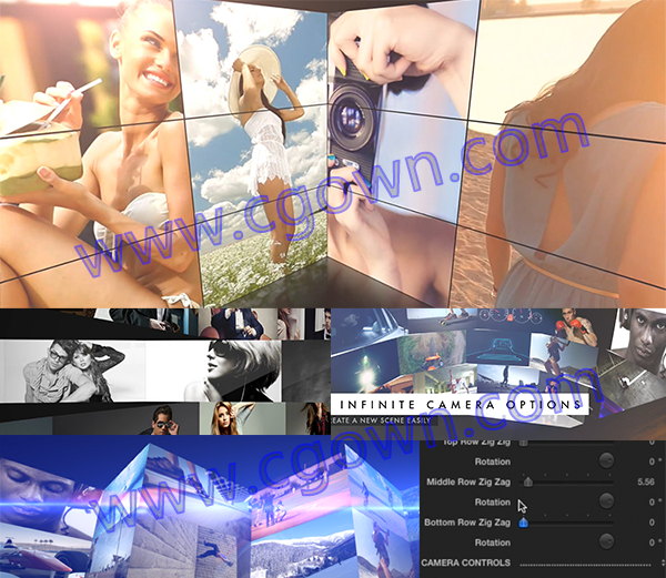 FCPX插件Wall第2季制作图片照片视频墙拼贴展示动画效果+视频教程