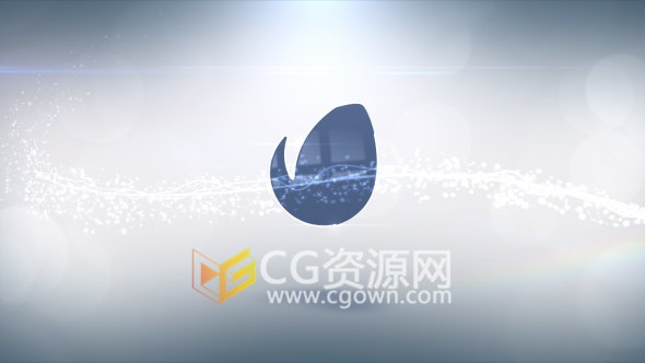 4K分辨率AE模板粒子光线拖尾特效Logo片头动画