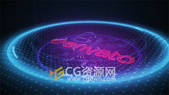AE模板科技感沖擊波熱浪特效演繹標(biāo)志片頭Logo動(dòng)畫工程