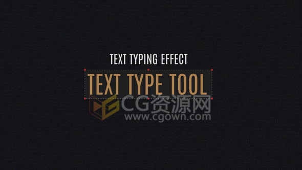 制作電腦打文字效果帶輸入線框動(dòng)畫字幕動(dòng)畫AE模板