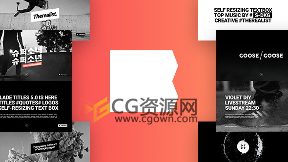 60 Titles 文字標(biāo)題字幕動畫設(shè)計工程-AE模板下載
