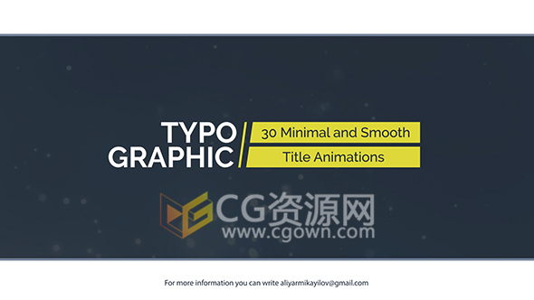 30組文字標(biāo)題動畫Title Animations字幕動畫工程-AE模板