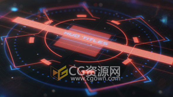 高科技HUD界面介紹人物角色動畫視頻電影游戲開場視頻-AE模板下載