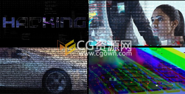 電腦系統(tǒng)故障損壞數(shù)字失真動(dòng)態(tài)特效制作宣傳視頻-AE模板下載