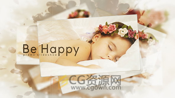 復(fù)古漸暈?zāi)≯E視差婚禮相冊(cè)視頻照片幻燈片-AE模板下載