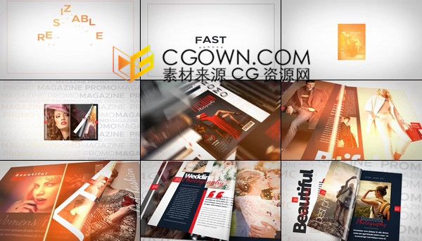 产品宣传广告杂志促销印刷媒体演示照片动画视频制作-AE模板下载-CG资源网 产品宣传广告杂志促销印刷媒体演示照片动画视频制作-AE模板下载