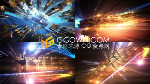 E3D亮麗宣傳開場視頻時(shí)尚閃亮明星介紹包裝視頻動(dòng)畫-AE模板下載