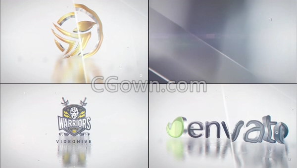 明亮玻璃面透明折射反光效果LOGO标志动画-AE模板下载-CG资源网 明亮玻璃面透明折射反光效果LOGO标志动画-AE模板下载
