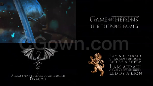 中世纪王位标志权力游戏魔兽幻想黑暗巫师宣传LOGO动画-AE模板