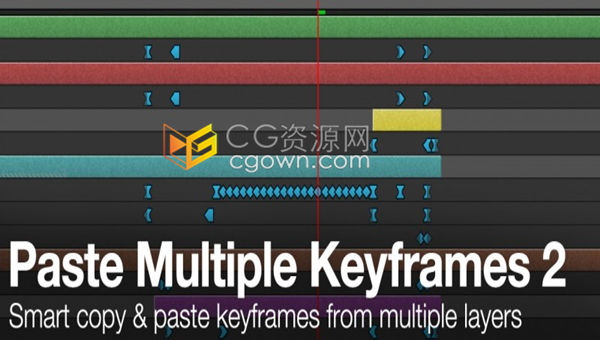 Paste Multiple Keyframes v2.0.9 AE脚本同时多个图层智能复制和粘贴关键帧
