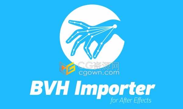 AE脚本BVH Importer v1.6运动数据动作捕捉数据工具