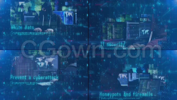 数据代码互联网信息高科技黑客演示数字商业服务技术宣传-AE模板