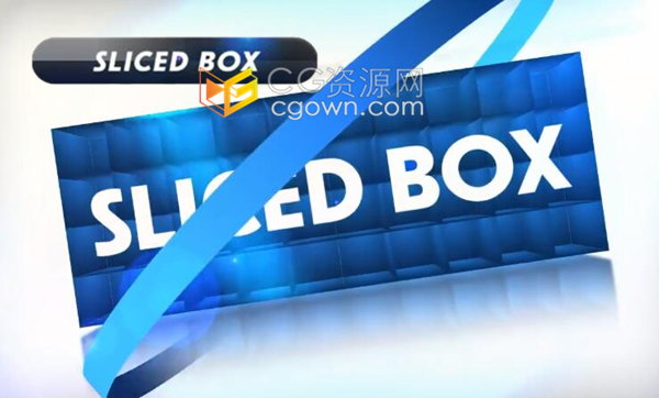 Sliced Box v2.52 AE脚本制作三维方块盒子生成动画效果