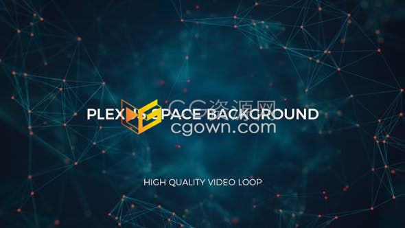 视频素材-Plexus空间隧道背景展示游戏生物科学技术宣传免费下载
