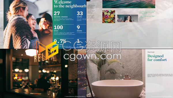城市规则建筑商宣传片公寓高层住宅促销房地产公司介绍视频展示AE模板