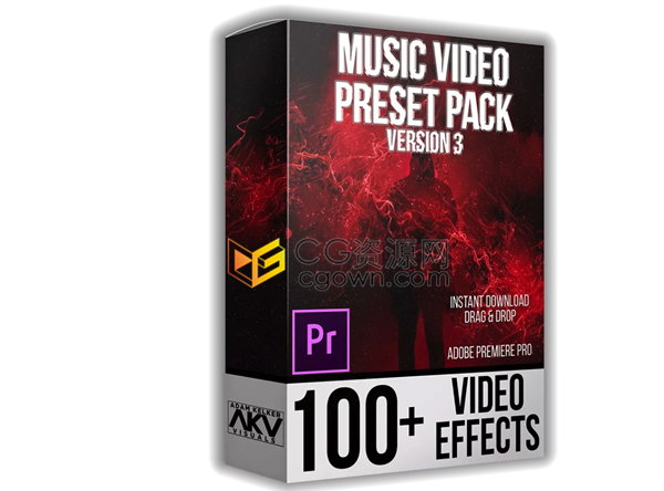 100+專業(yè)音樂視頻故障效果PR預(yù)設(shè)包.prfpset預(yù)設(shè)文件免費(fèi)下載