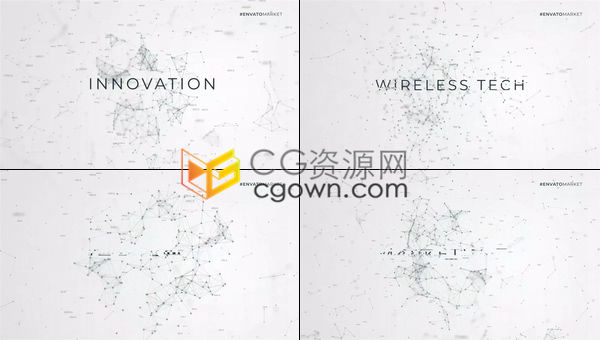 現(xiàn)代計(jì)算機(jī)安全信息科技互聯(lián)網(wǎng)數(shù)據(jù)流主題背景點(diǎn)線粒子Plexus標(biāo)題片頭-AE模板