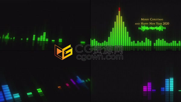 音频表音频均衡器音乐可视化节日祝福动画片头-PR预设下载