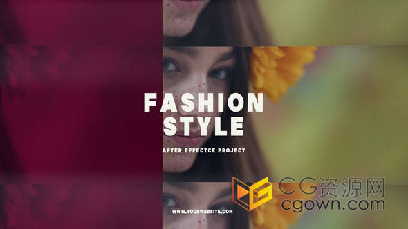 时尚街头风格时装作品商业展示社交网络演示视频-AE模板下载