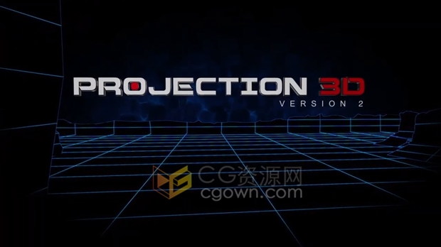 Projection 3D v3.1 AE脚本摄像机投射三维空间镜头动画