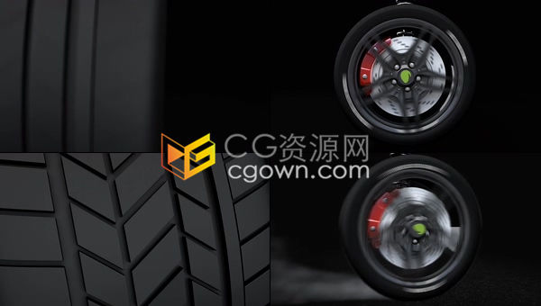 汽车品牌标志介绍汽车商店轮胎品牌宣传片头-AE模板下载