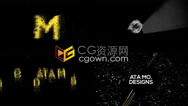 動(dòng)態(tài)涂鴉Grunge故障效果變形動(dòng)畫快速揭示文本標(biāo)志LOGO片頭-AE模板
