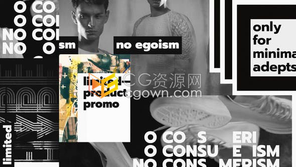 潮流時尚限量版產品服飾鞋包促銷宣傳片-AE模板下載