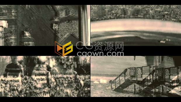 時(shí)尚搖滾風(fēng)復(fù)古電影邋遢時(shí)尚風(fēng)格視頻開場-AE模板下載