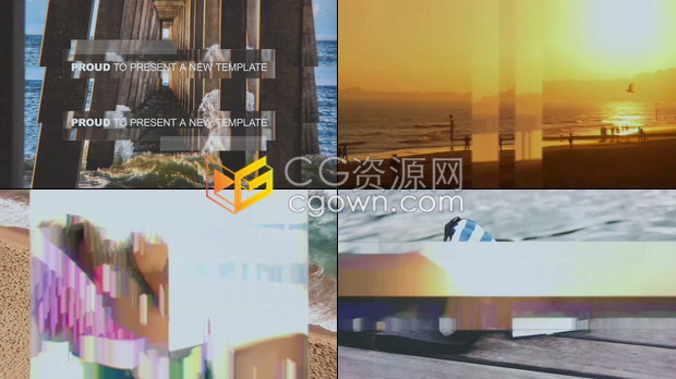 图片分割滑动转场效果散焦优雅照片动画幻灯片视频效果-AE模板下载-CG资源网 图片分割滑动转场效果散焦优雅照片动画幻灯片视频效果-AE模板下载