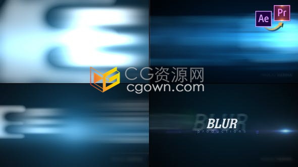 動(dòng)作快閃故障線條標(biāo)志抽象懸疑恐怖類電影開場片頭-AE模板下載