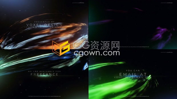 三維空間感科幻游戲電影文本標(biāo)題預(yù)告片-AE模板下載