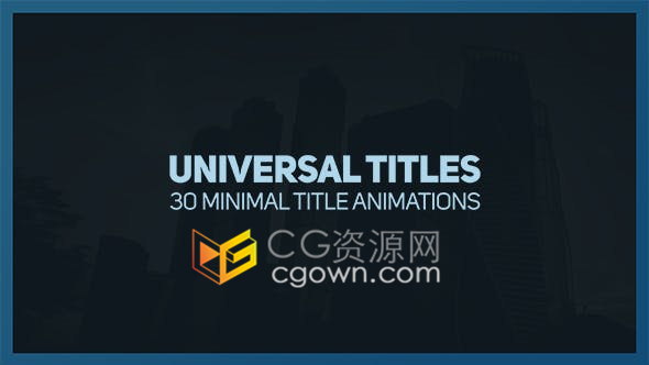 AE模板30個(gè)扁平化商業(yè)演示文字標(biāo)題版式動(dòng)畫免費(fèi)下載