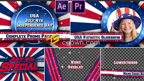 AE模板/PR预设-政治选举主题阅兵仪式军事展示纪念日活动电视新闻包装