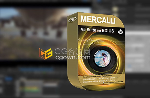Edius插件proDAD Mercalli Suite V5.0.507实时视频稳定和图像优化工具