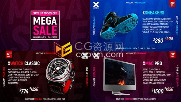 AE模板現(xiàn)代文本動(dòng)畫(huà)平滑過(guò)渡效果電子新產(chǎn)品促銷(xiāo)折扣特價(jià)商品銷(xiāo)售動(dòng)態(tài)廣告