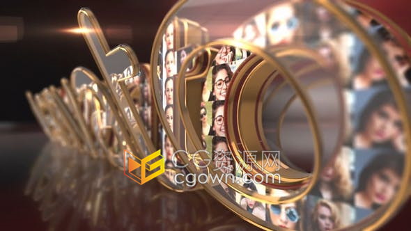 AE模板-3D標志片頭動畫Element 3D v2插件立體效果視頻片頭