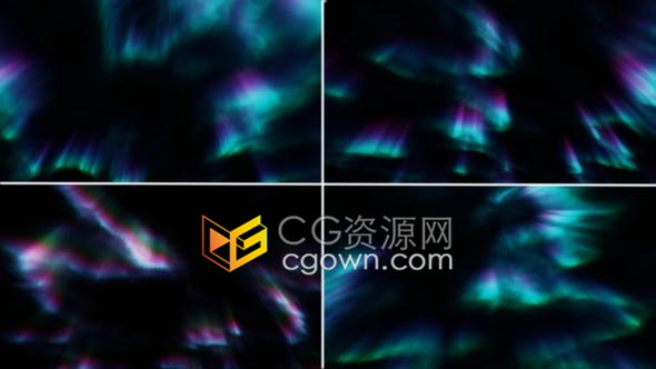 视频素材10组2K分辨率漂亮的北极光效果背景视频素材下载