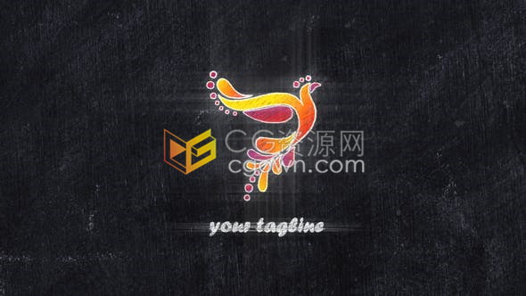 AE模板-儿童绘画培训兴趣班教育品牌LOGO粉笔绘图动画视频片头-CG资源网 AE模板-儿童绘画培训兴趣班教育品牌LOGO粉笔绘图动画视频片头