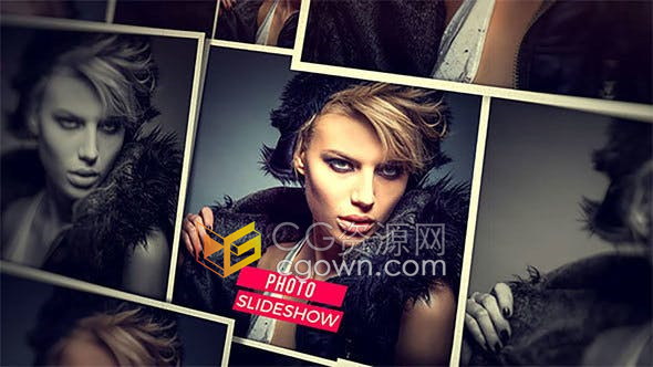 ae模板制作视频相册工程文件照片叠加排版展示动画效果