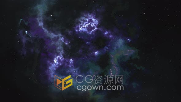 4k分辨率星云宇宙空间科幻背景素材视频素材