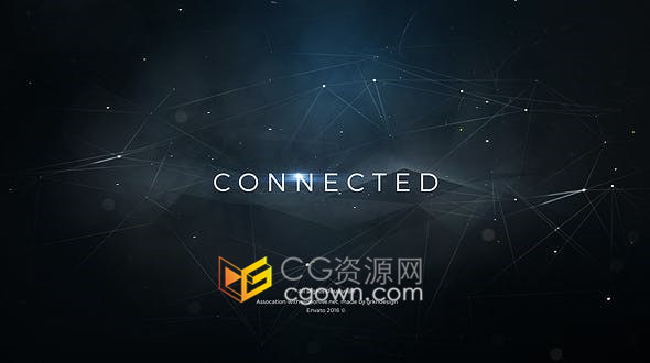 粒子聯(lián)網(wǎng)煙霧場(chǎng)景介紹文字動(dòng)畫(huà)電影預(yù)告片制作工程-AE模板