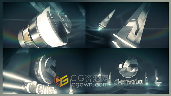 Element 3D v2制作高科技游戲宣傳視頻片頭抽象海洋霓虹燈場景-AE模板