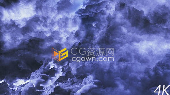 4K視頻素材-黑暗天空多云飛翔穿越云層動(dòng)態(tài)背景視頻素材
