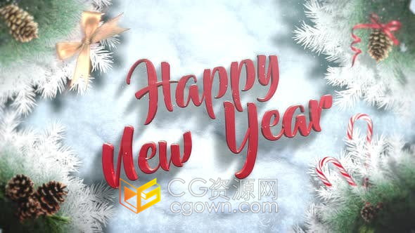 視頻素材- 節(jié)日裝飾圖案背景雪花粒子輕舞飛揚新年祝福電子賀卡