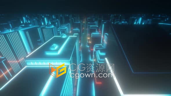 4k數(shù)字城市快速掃描全息建筑摩天大樓物聯(lián)網(wǎng)3d動(dòng)畫(huà)視頻素材