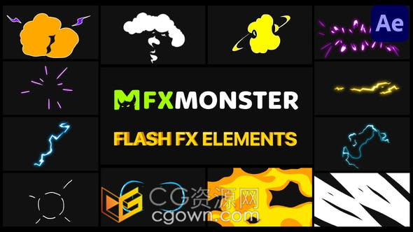 FXMonster AE脚本米松中文汉化版本扩展预设包免费更新