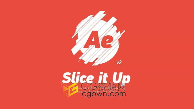 AE脚本Slice it Up v2.1.1图层切片切割工具动画效果