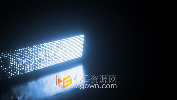 Trace Logo光束像素軌跡網(wǎng)格點數(shù)據(jù)科技公司宣傳視頻片頭-AE模板