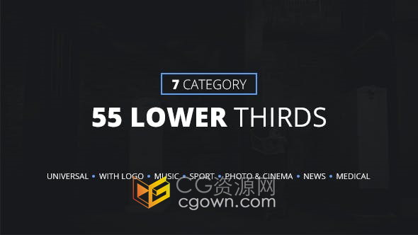 AE模板-55 Lower Thirds多種風(fēng)格設(shè)計(jì)視頻字幕條文字標(biāo)題動(dòng)畫
