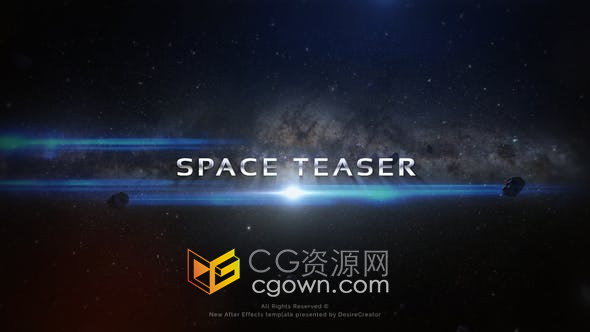 AE模板-太陽(yáng)星系大氣場(chǎng)景動(dòng)畫(huà)宣傳介紹預(yù)告片視頻Space Titles